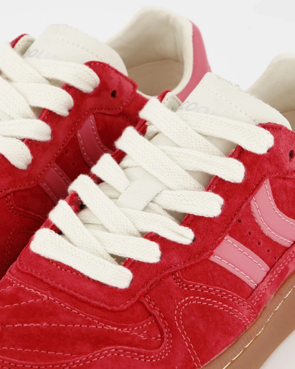 Coolway Sneaker donna in pelle scamosciata Goal rosse - Image 7