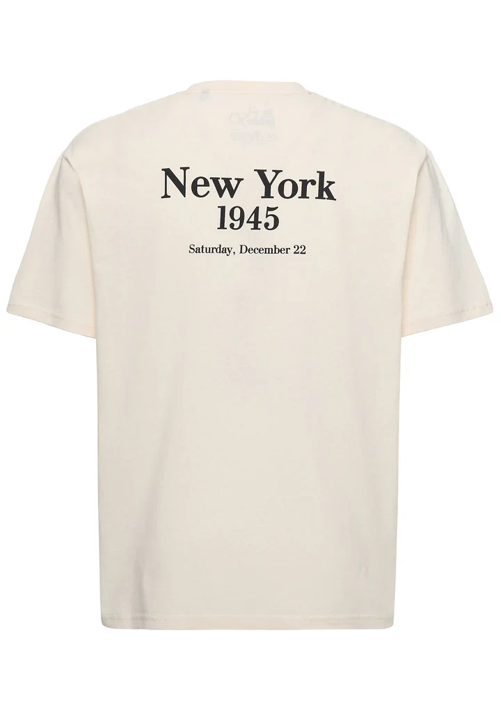 ReCovered T-Shirt uomo manica corta The Godfather Nwe York 1945 beige - Image 3