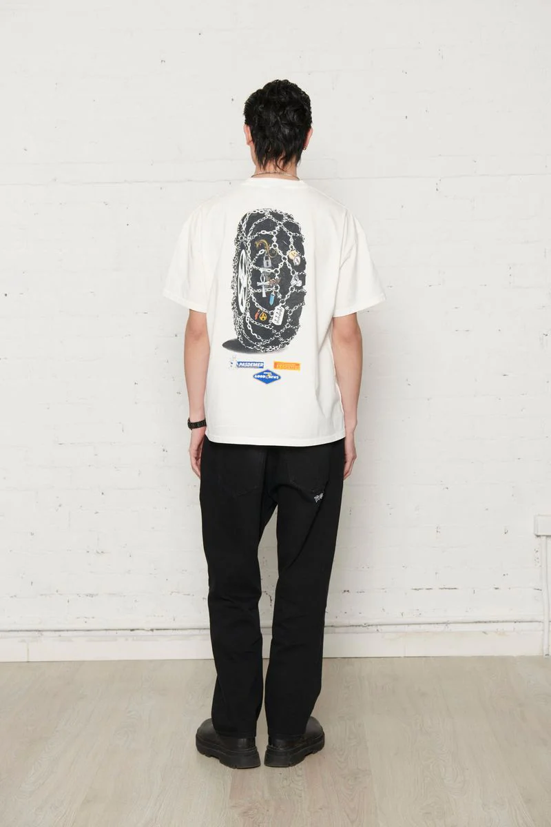 Pas De Mer T-Shirt da uomo manica corta Good New bianca - Image 5