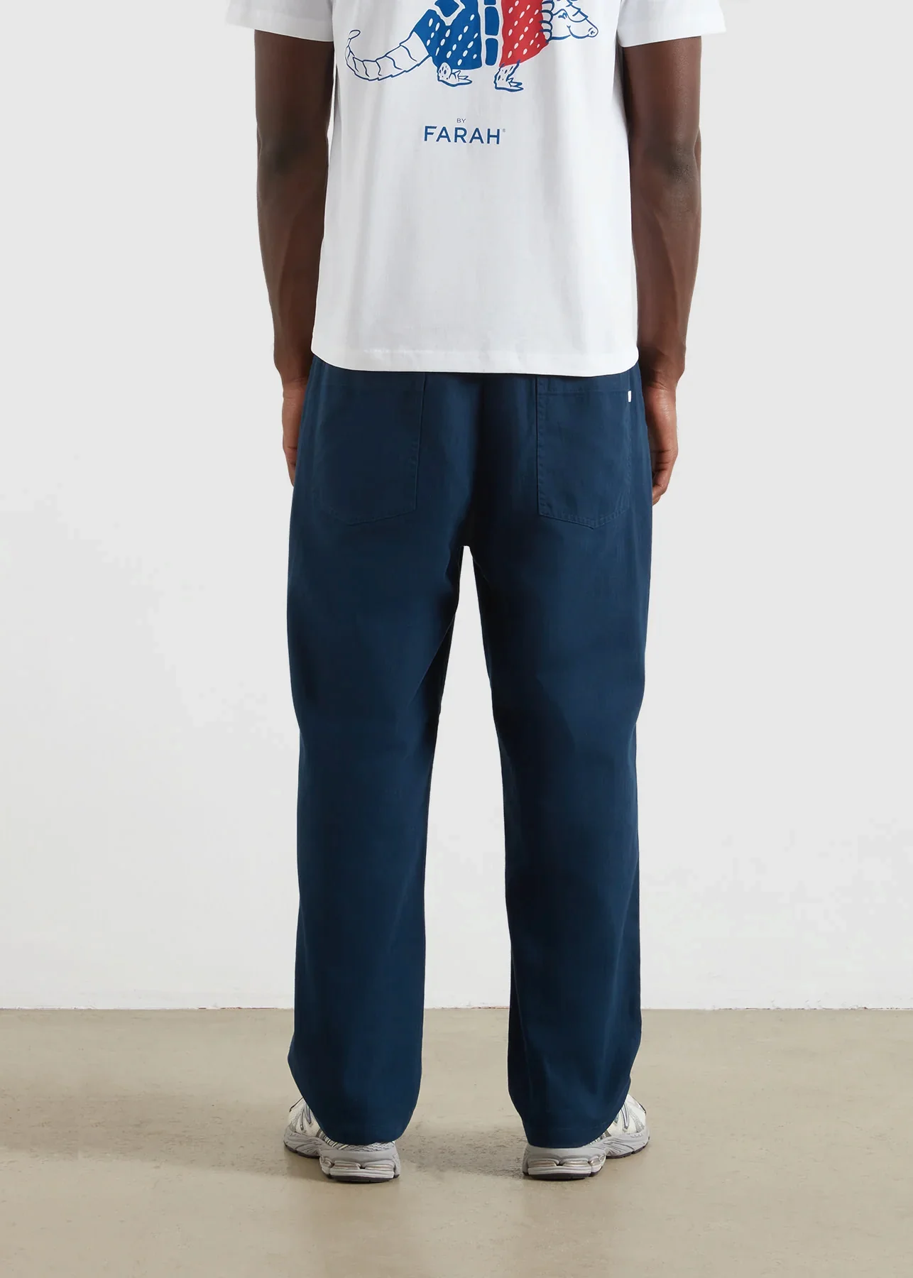 Farah Pantalone da uomo Greenport Drawstring blu - Image 3