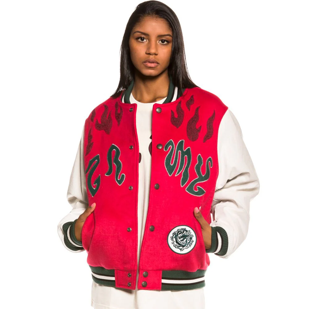 Grimey BASEBALL JACKET - YOGA FIR GBJK114 - Image 3
