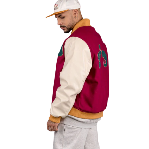 GRIMEY LUST MANTRA WOOL BASEBALL JACKET GBJK147 - Image 4