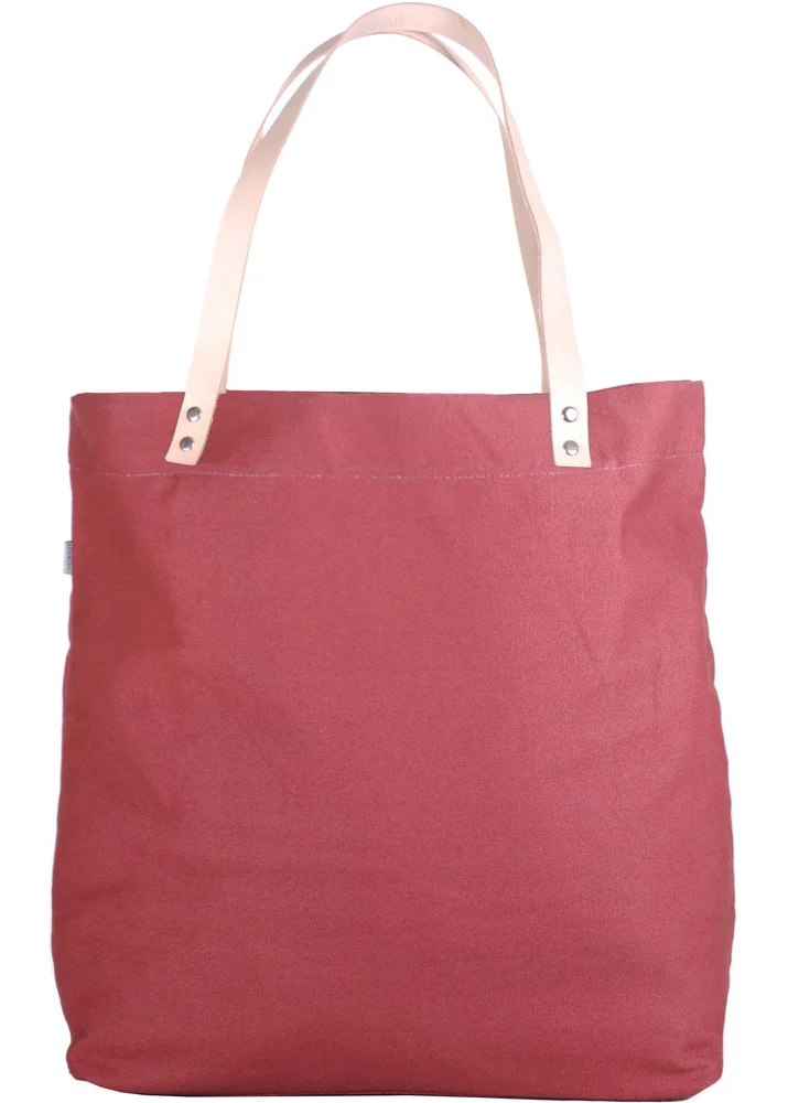 Sandqvist Borsa in tela unisex Gudrun rosso chiaro