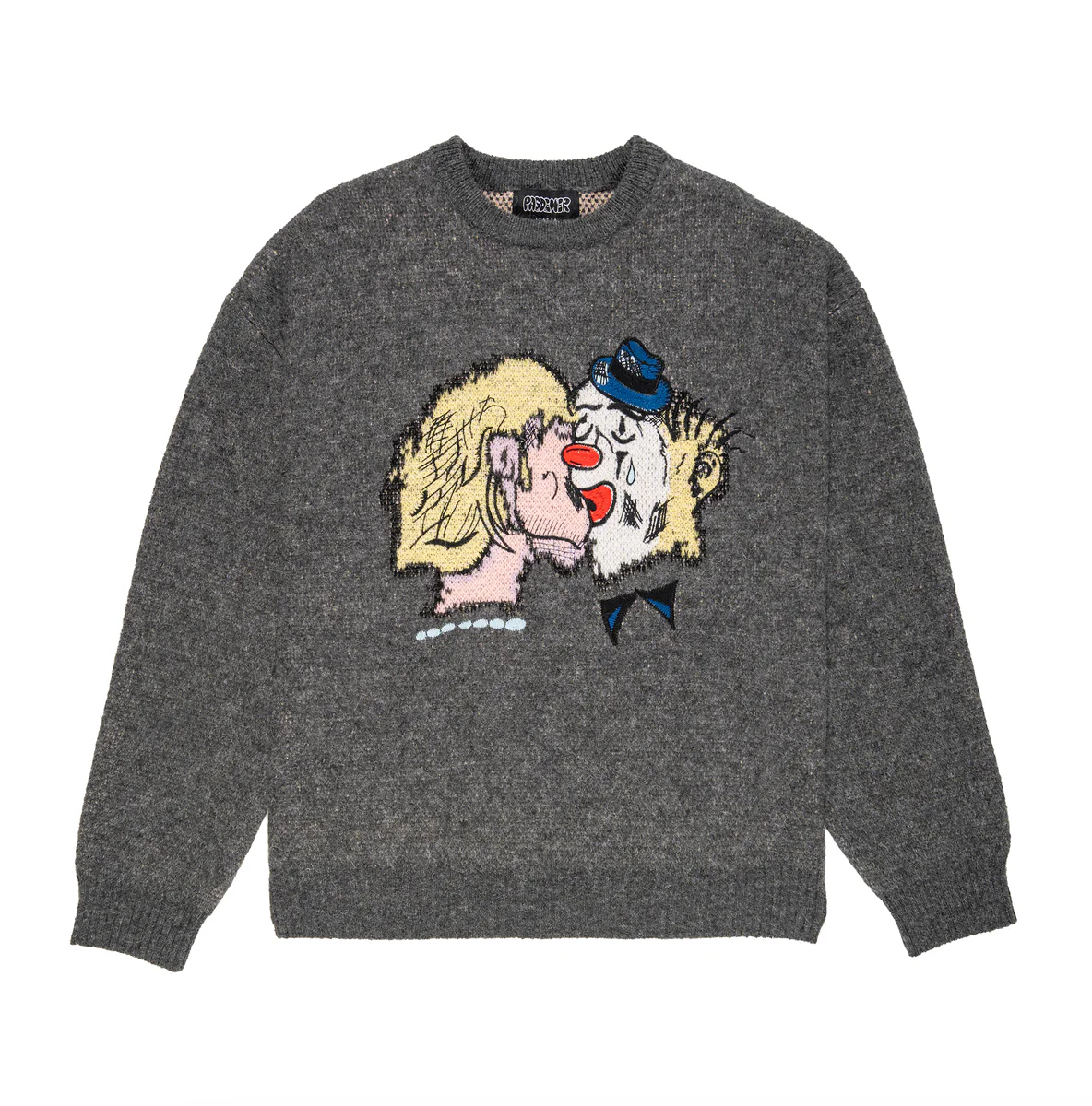 Pas De Mer Maglione in lana da uomo Hard Times grigio