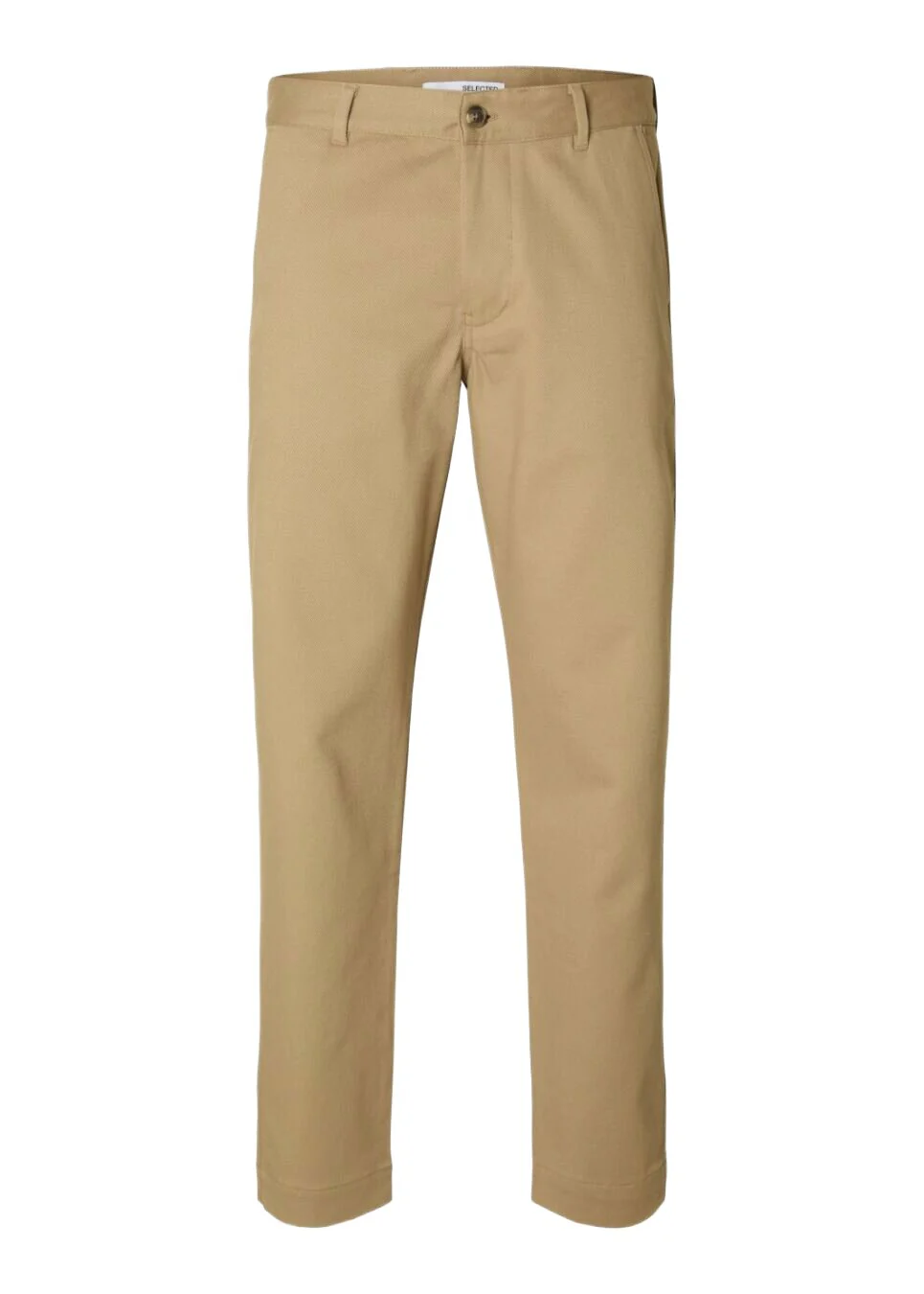 Selected Pantaloni in cotone Twill da uomo Harry beige