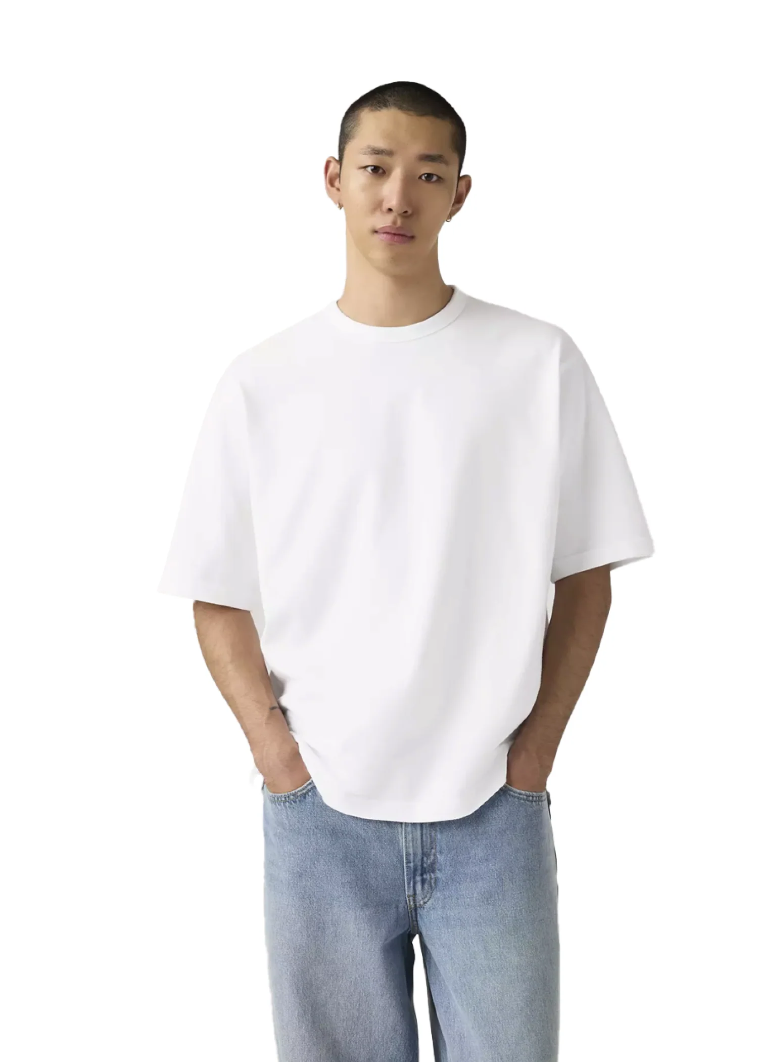 Levi's T-Shirt manica corta da uoo Heavyweight Loose bianca - Image 3