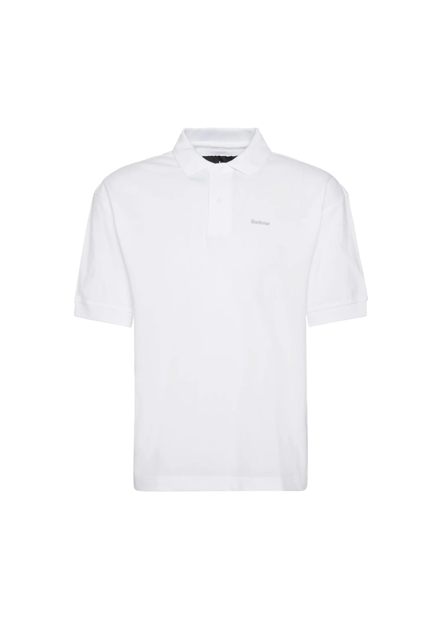 Barbour Polo manica corta da uomo Hexham Oversized bianca