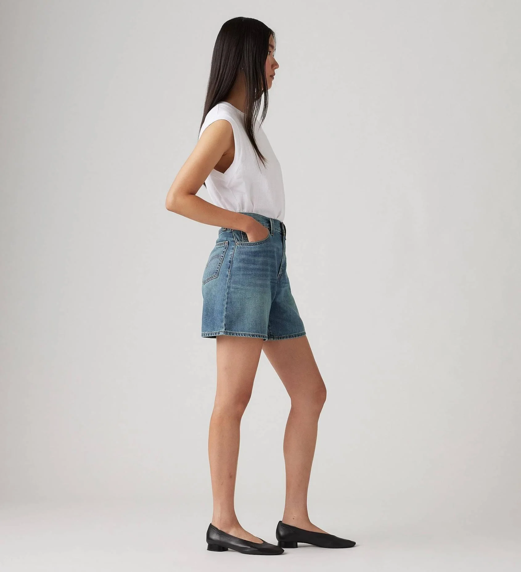 Levi's Pantaloncino in jeans da donna High Rise Baggy - Image 3