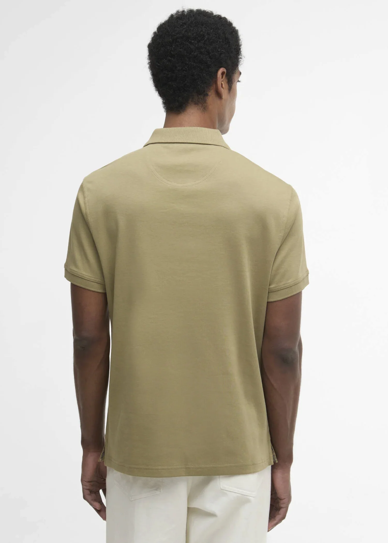 Barbour Polo da uomo manica corta Hilton verde - Image 3