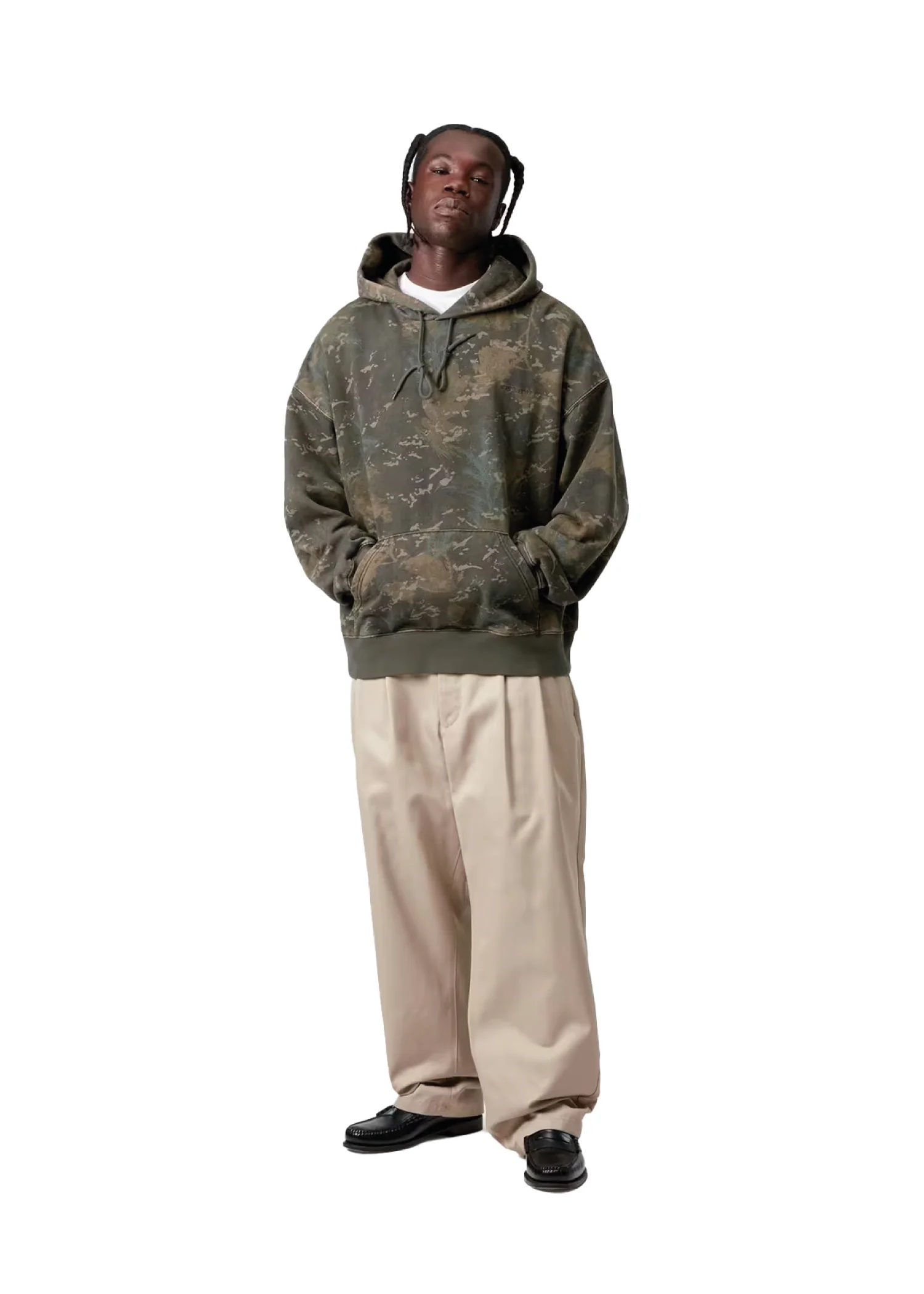 Carhartt Wip Felpa da uomo con cappuccio Benton camo - Image 3