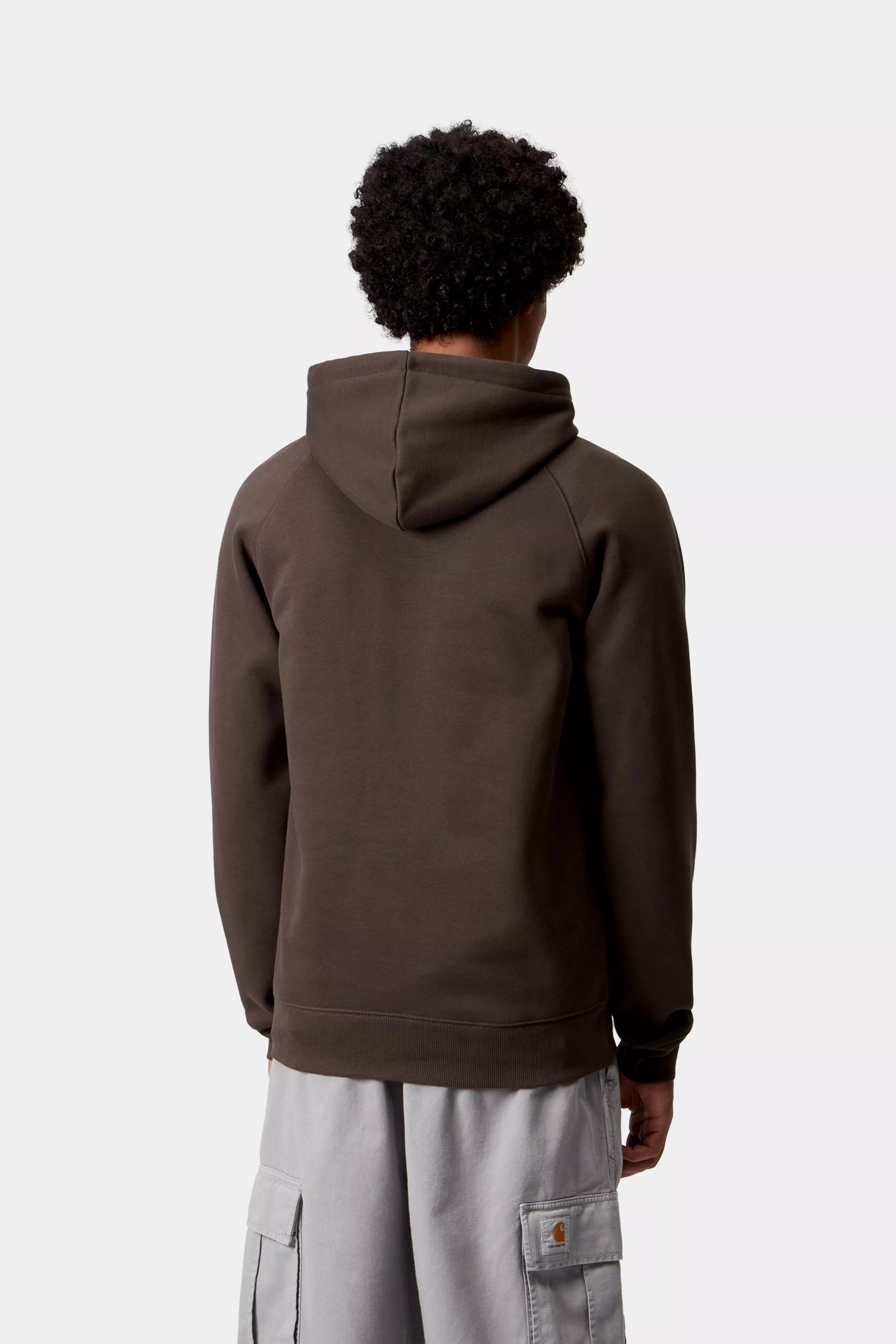 Carhartt Wip Felapa con cappuccio da uomo Chase marrone - Image 3