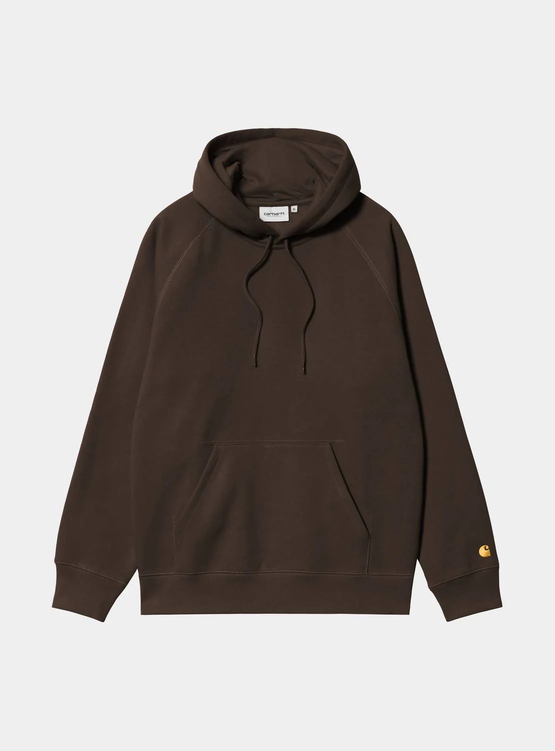 Carhartt Wip Felapa con cappuccio da uomo Chase marrone - Image 4