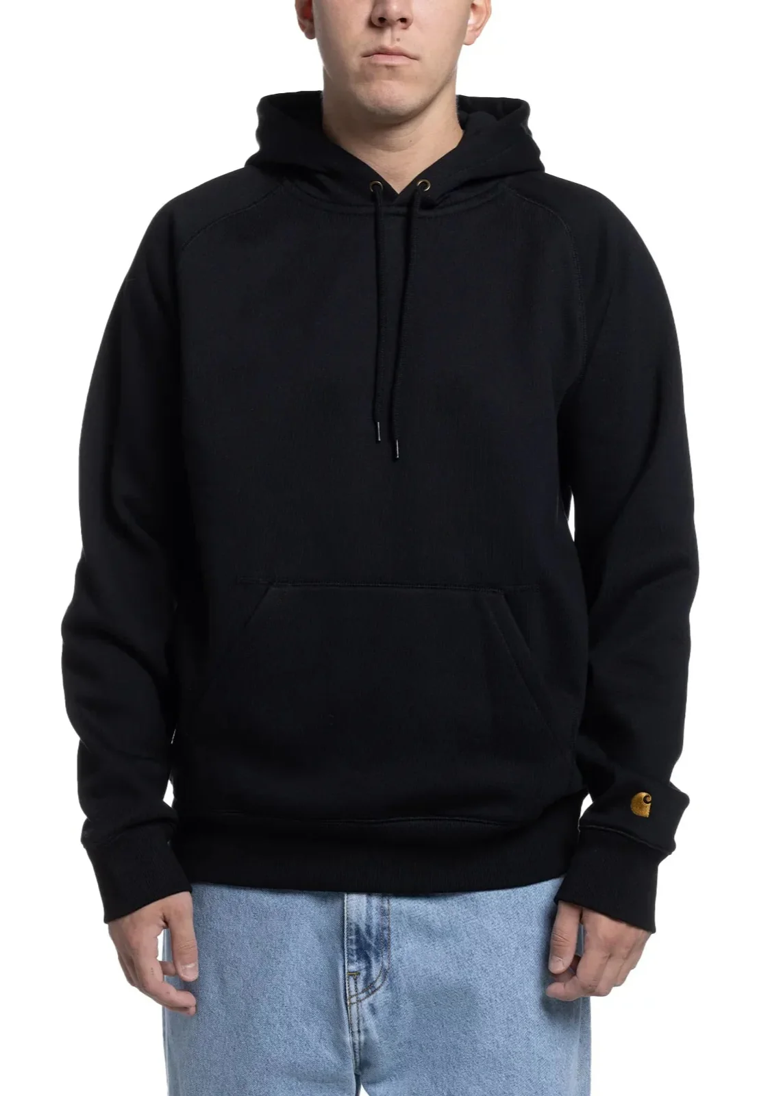 Carhartt Wip Felpa con cappuccio  da uomo Chase nera - Image 2