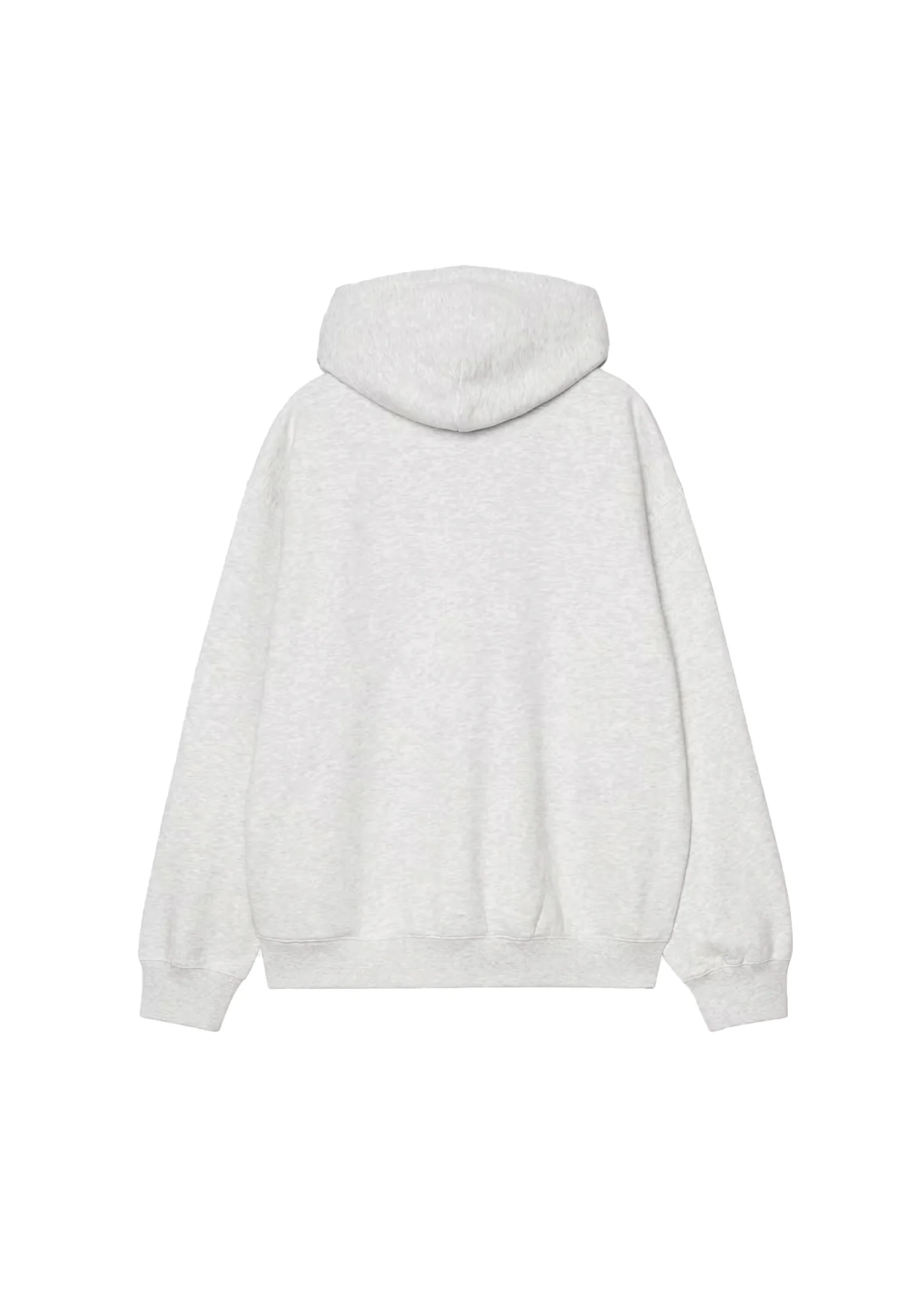 Carhartt Wip Felpa da uomo con zip e cappuccio Label grigio chiaro - Image 2