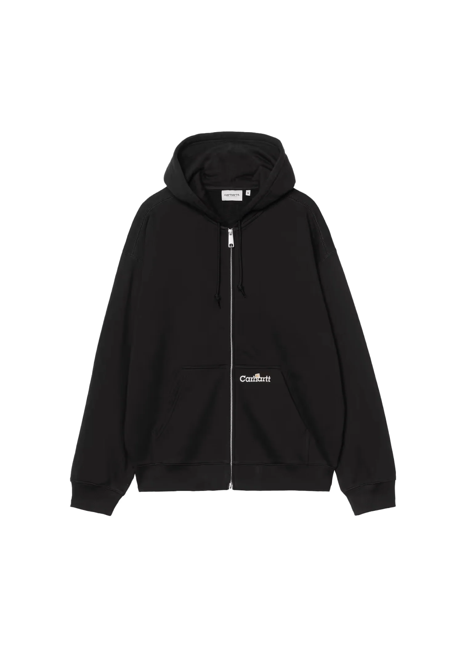 Carhartt Wip Felpa con zip e cappuccio da uomo Label nera