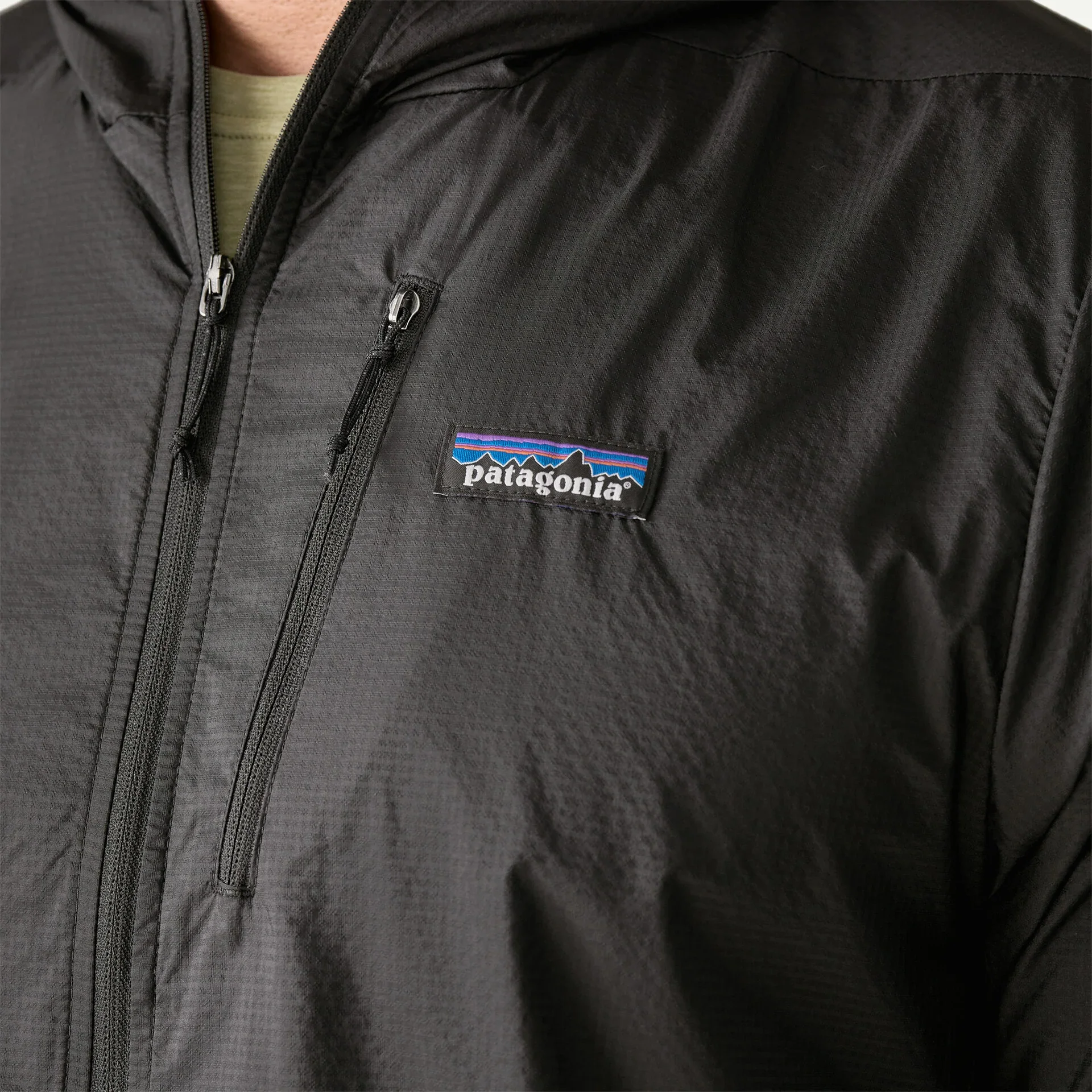 Patagonia Giacca leggera in nylon da uomo Houdini nera - Image 5