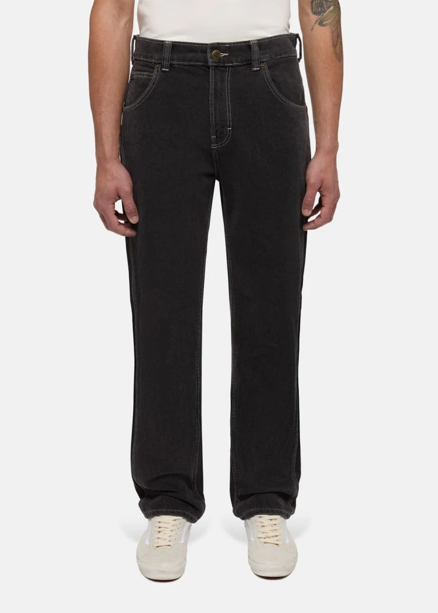 Dickies Jeans da uomo gamba dritta Houston nero - Image 2