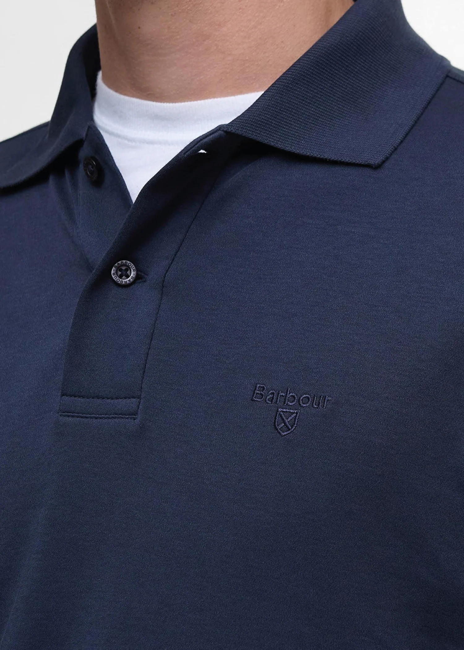 Barbour Polo da uomo manica corta Hylton blu - Image 3