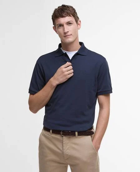 Barbour Polo da uomo manica corta Hylton blu - Image 4