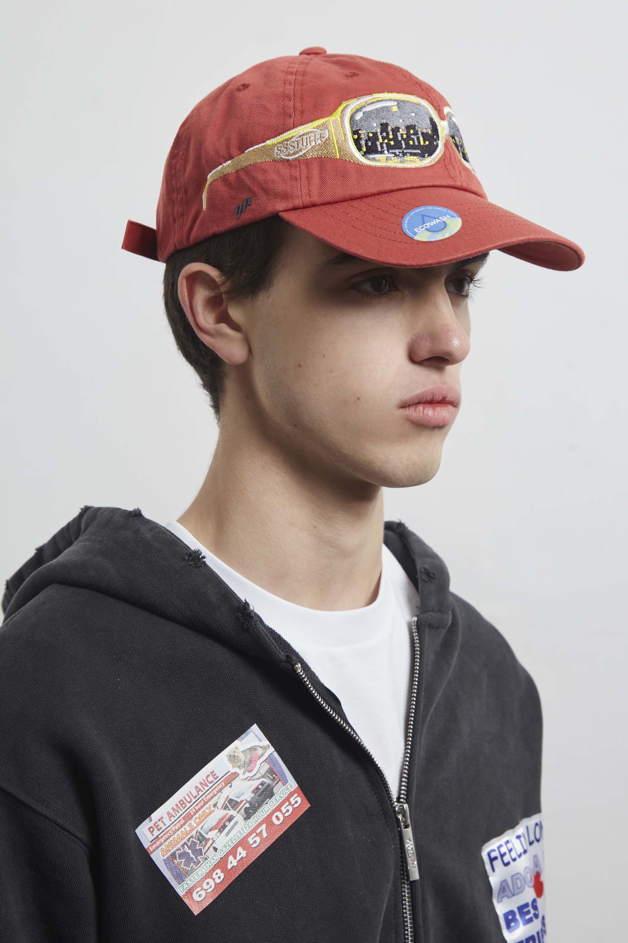 Ssstufff Cappellino unisex I Wear Glasses rosso - Image 3