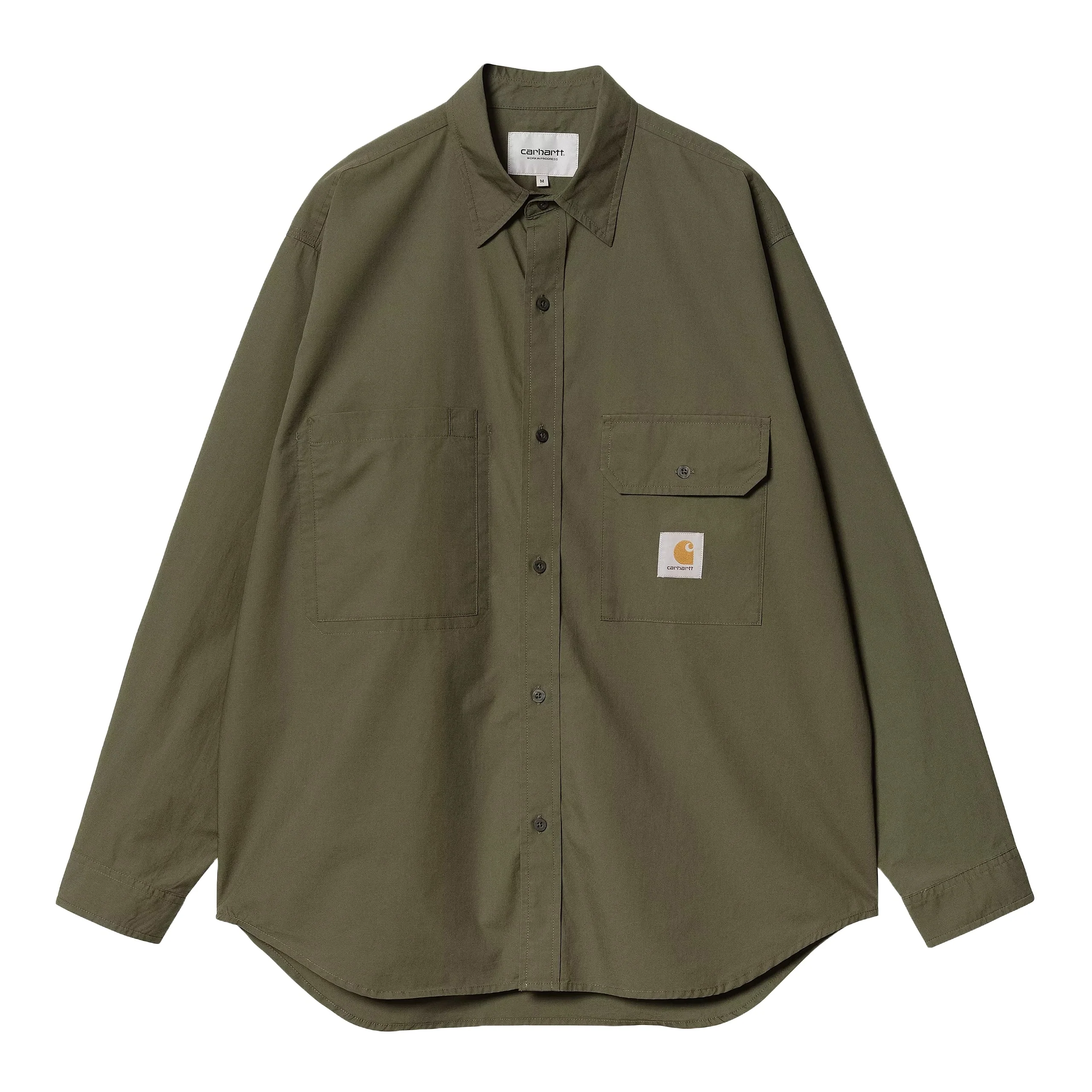Carhartt Wip Camicia da uomo manica lunga Irwin verde
