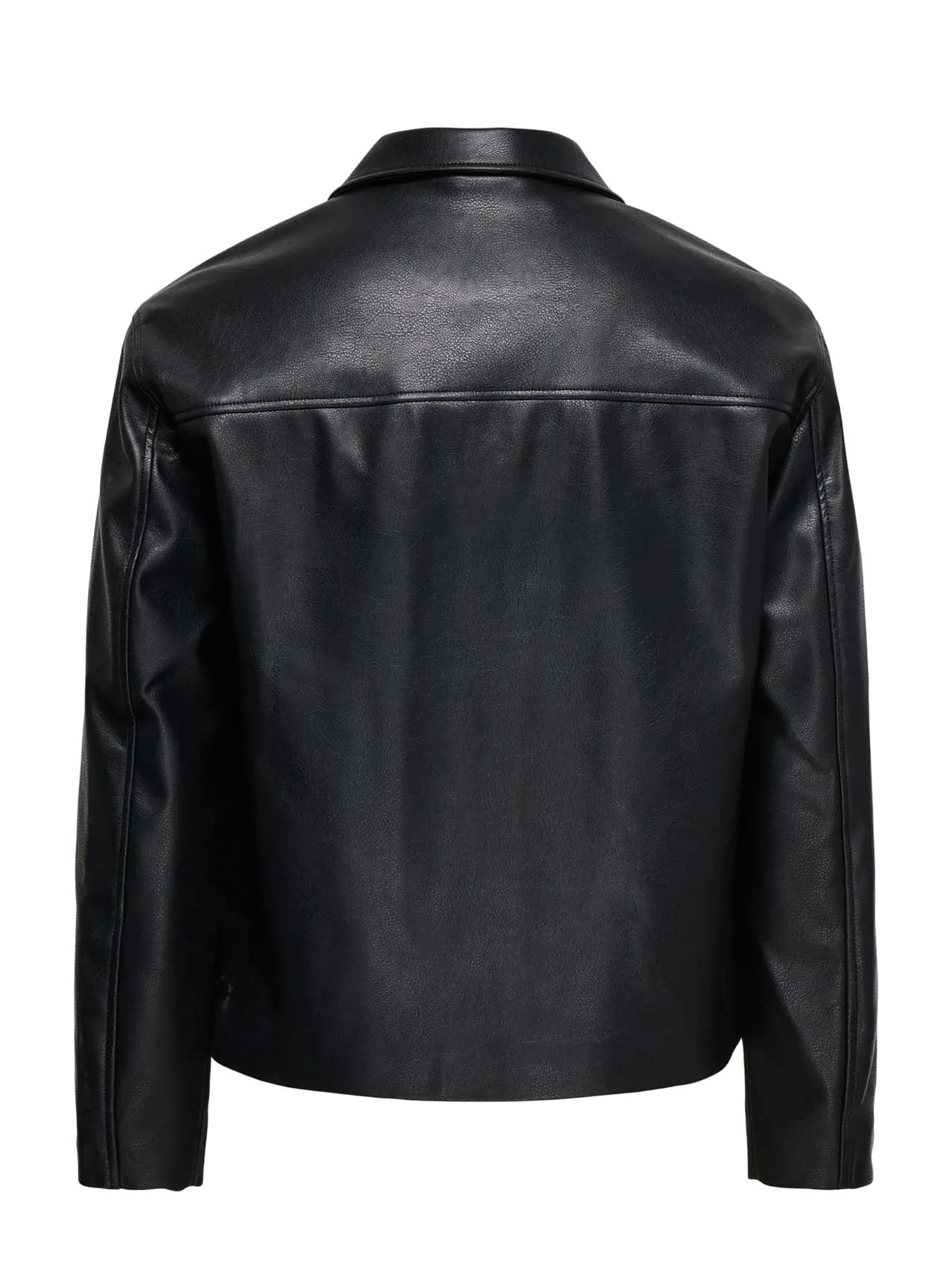 Only & Sons Giacca da uomo in ecopelle Jack nera - Image 2