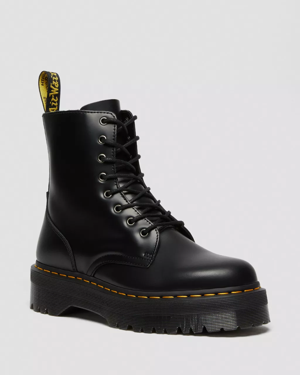 Dr. Martens Anfibi da donna platform in pelle Jadon neri - Image 5