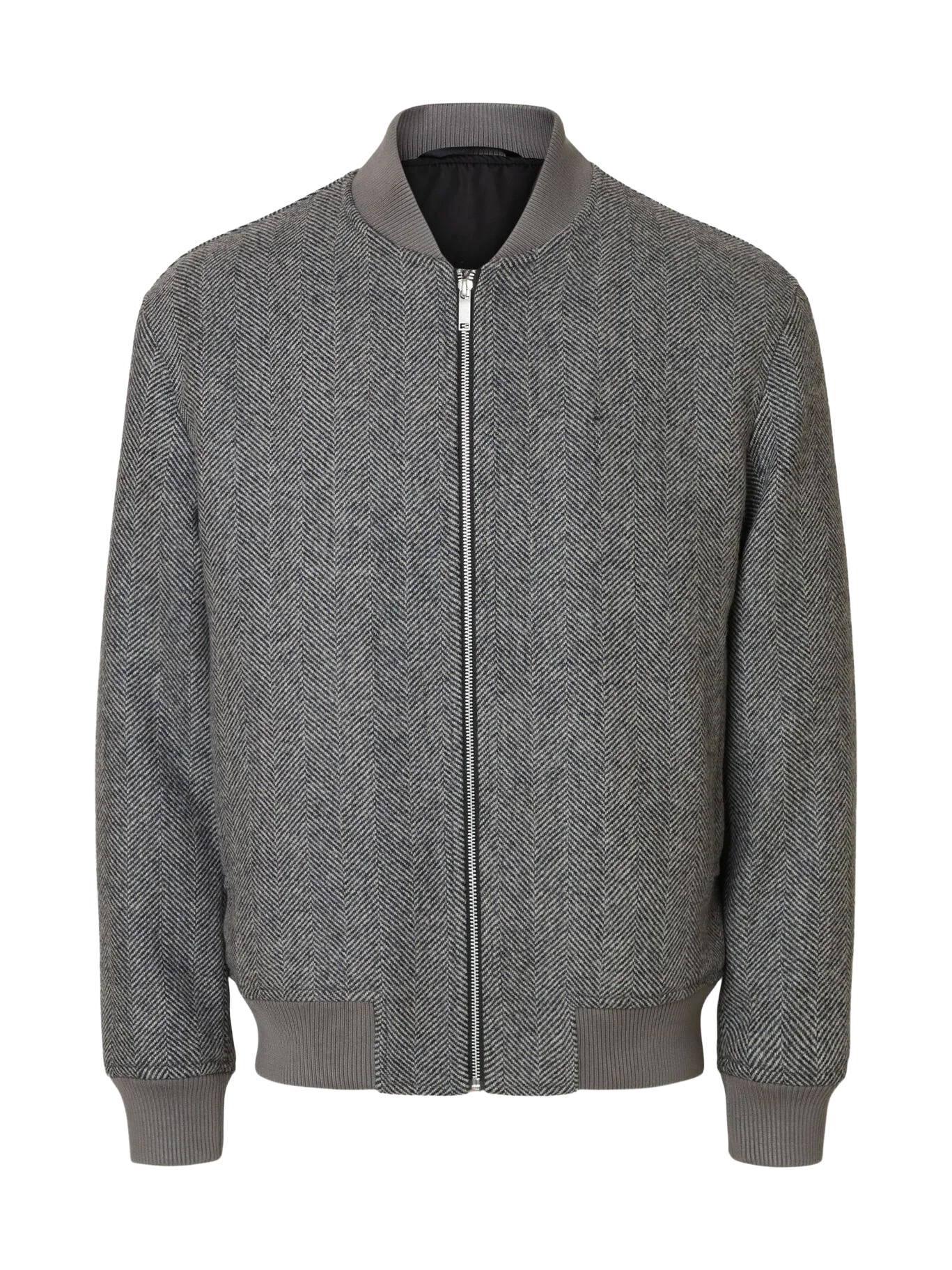 Selected Giacca in lana da uomo Jean grigia