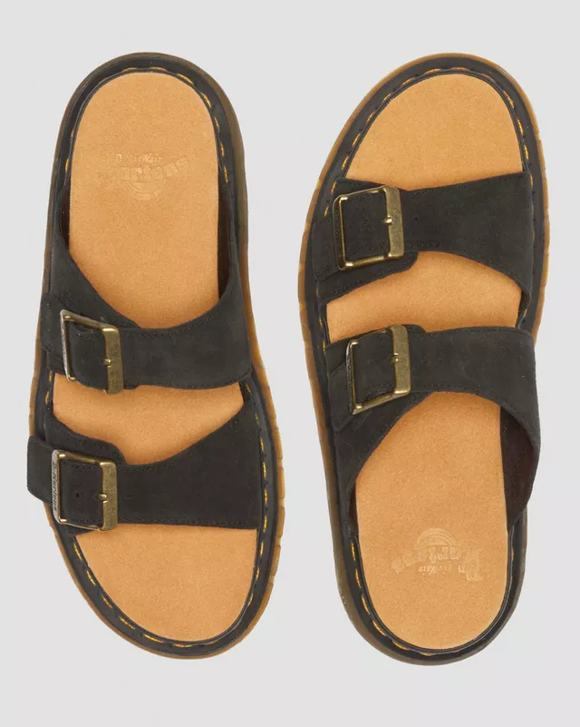 Dr Martens Sandalo in pelle scamosciata Josef nero 41082001 - Image 4