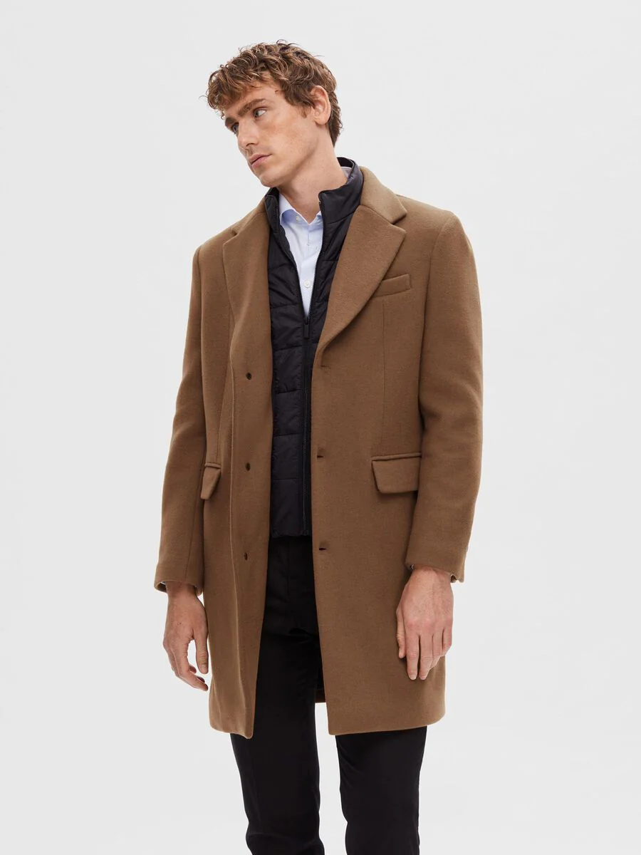 Selected Cappotto in lana da uomo Joseph cammello - Image 3