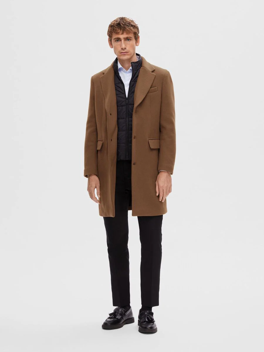 Selected Cappotto in lana da uomo Joseph cammello - Image 4