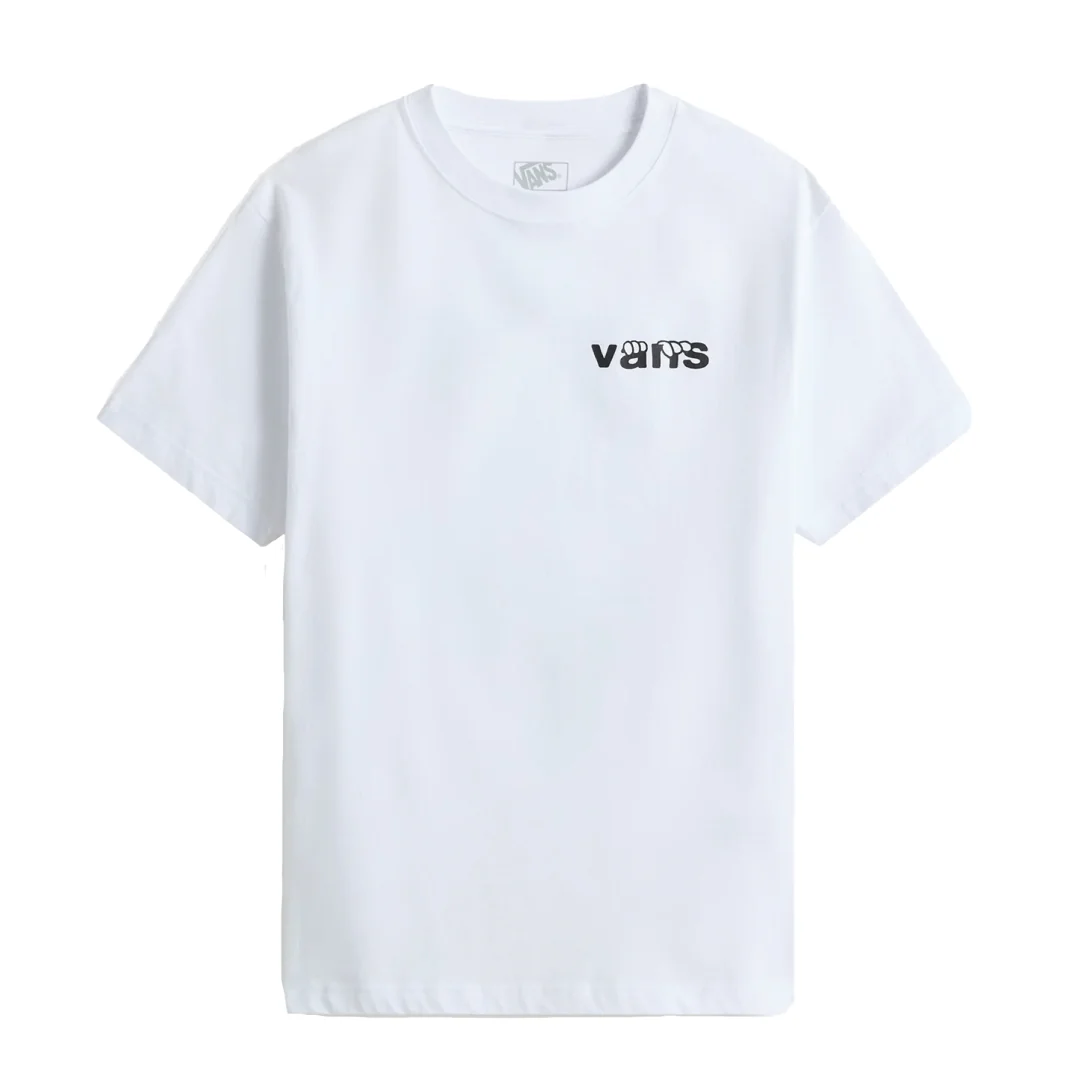 Vans T-Shirt da uomo manica corta Keyhole bianca