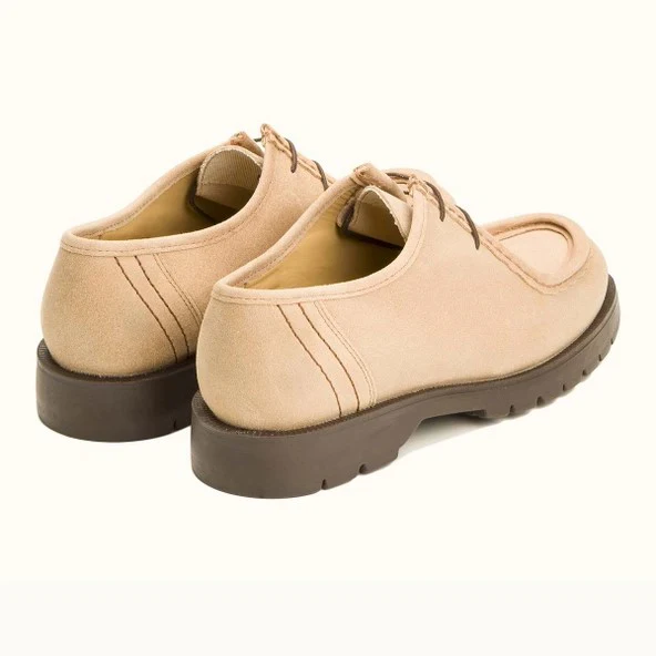 Kleman Scarpe tirolesi da uomo in camoscio beige Padror V - Image 3