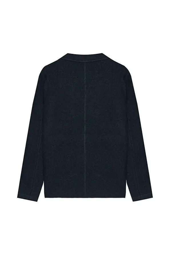 Selected Giacca da uomo in lana  Knit blu - Image 3