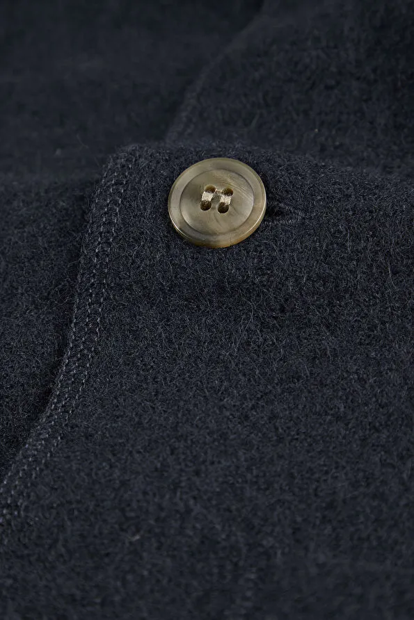 Selected Giacca da uomo in lana  Knit blu - Image 4