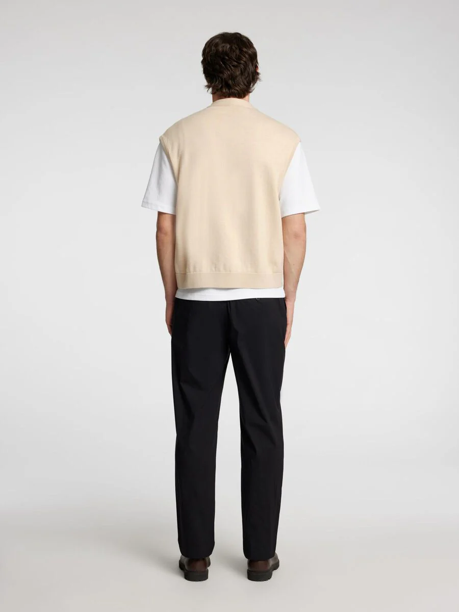 Selected Gilet in cotone da uomo Relaxed Cable beige - Image 4