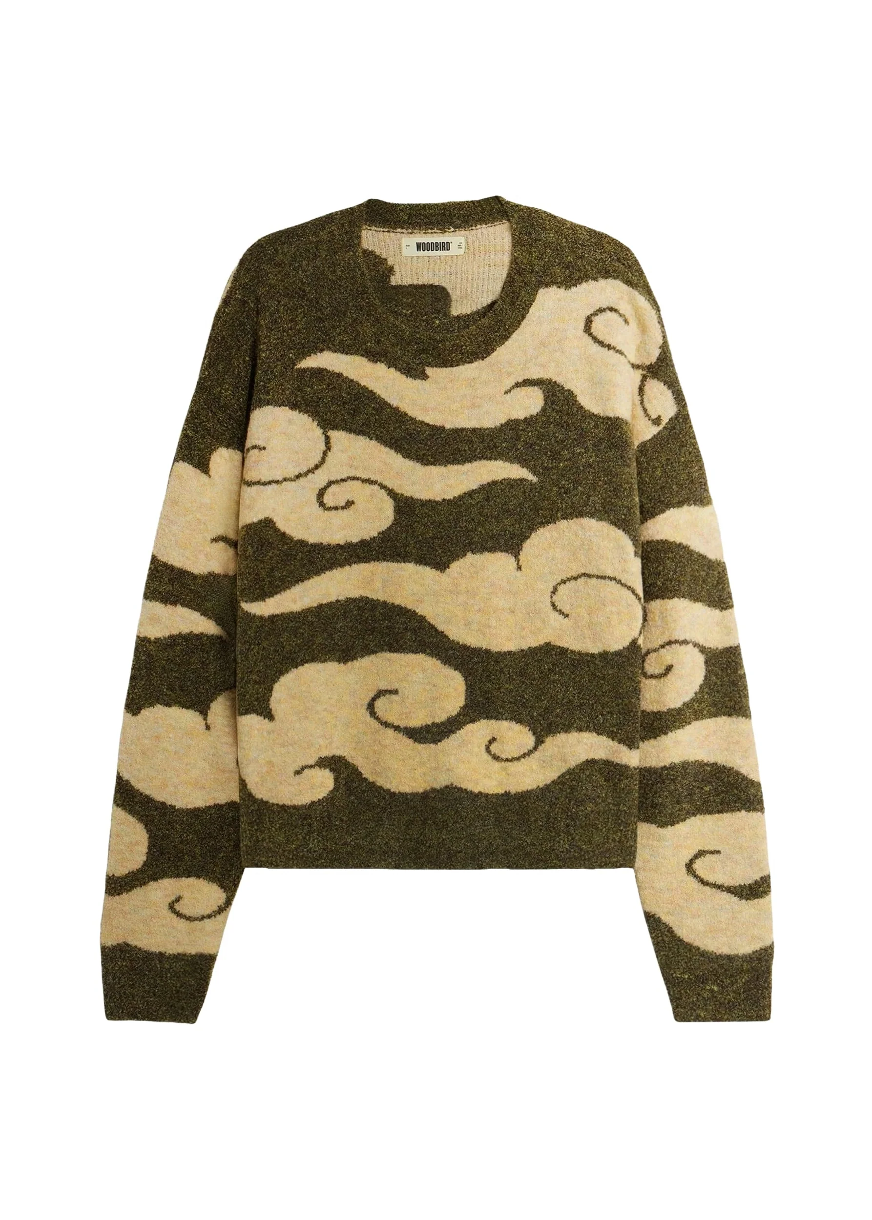 Woodbird Maglione di lana da uomo Kurt Cloud