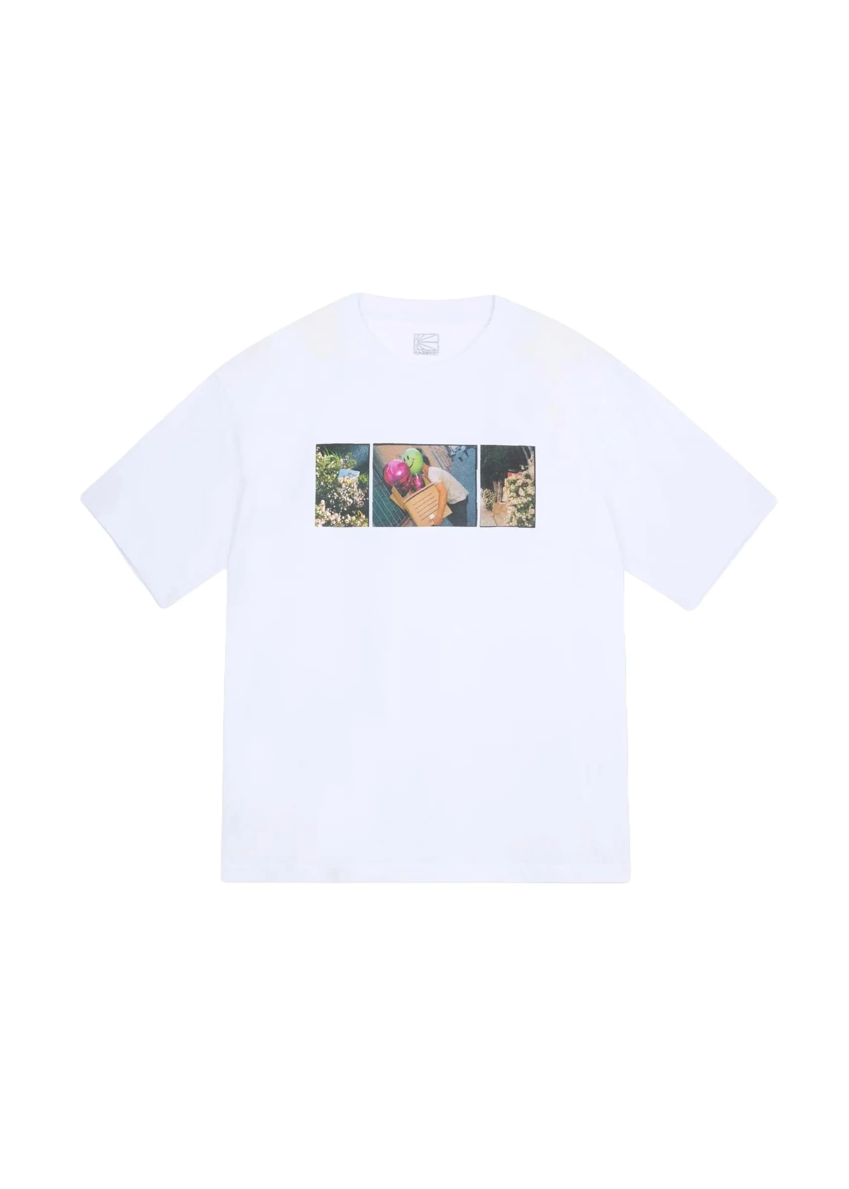 Rassvet T-Shirt da uomo manica corta La Melancolia Smile bianca