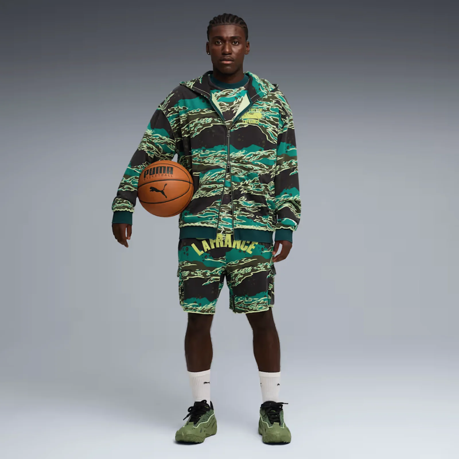 Puma Felpa con zip e cappuccio da uomo LaFrancé Supply camo - Image 3