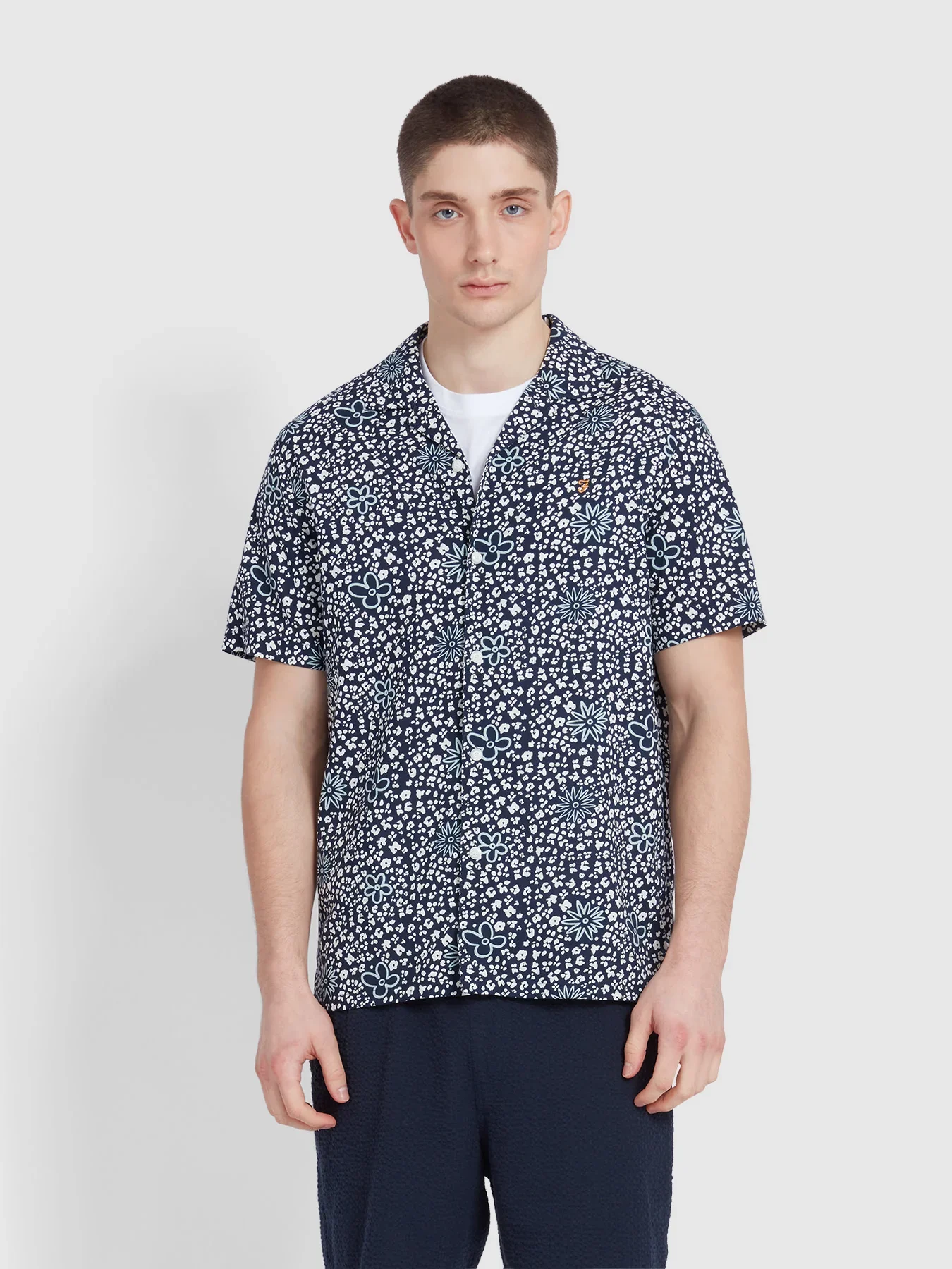 Farah Camicia fantasia da uomo manica corta Landon - Image 4