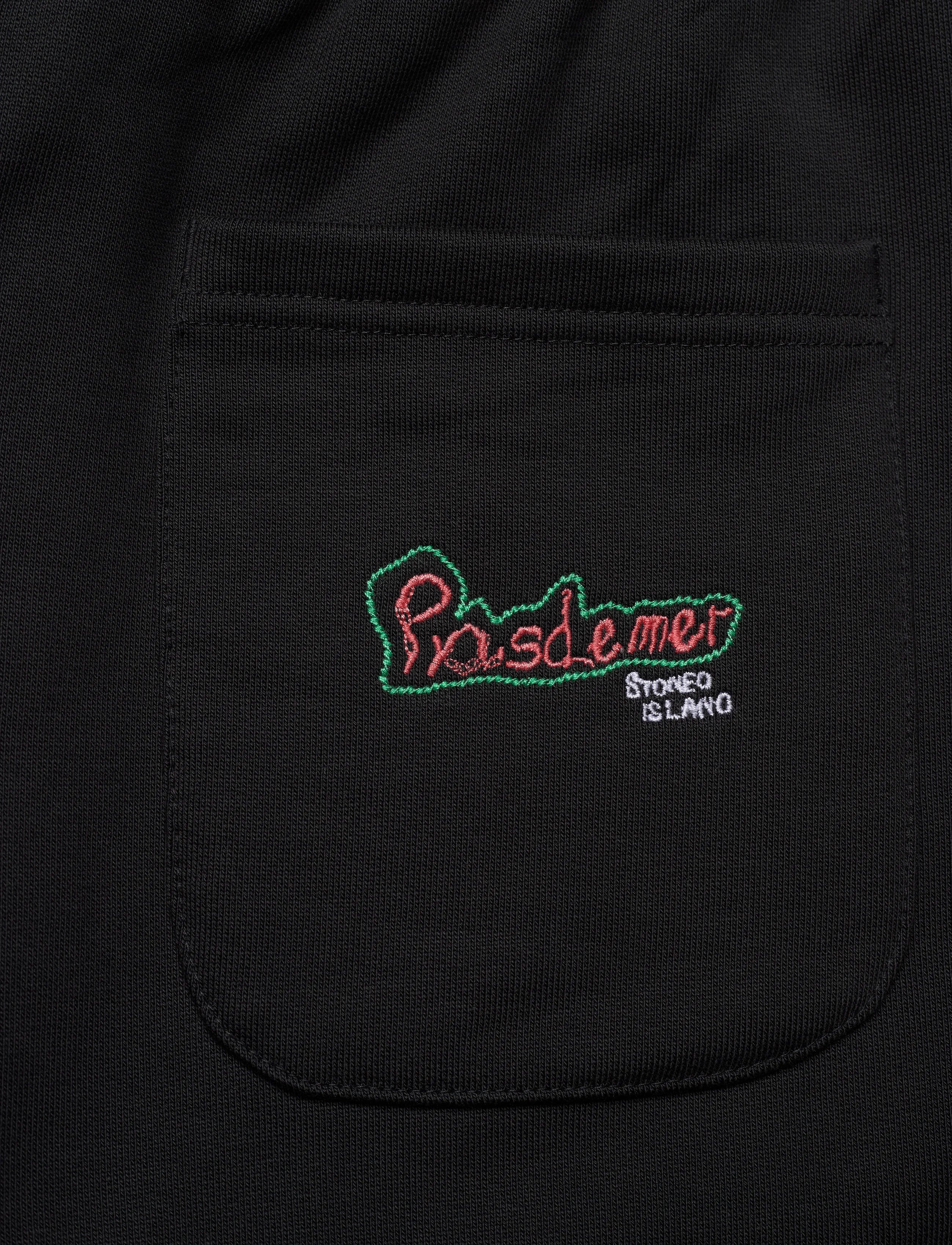 Pas De Mer Pantalone di tuta da uomo Lattina nero - Image 3