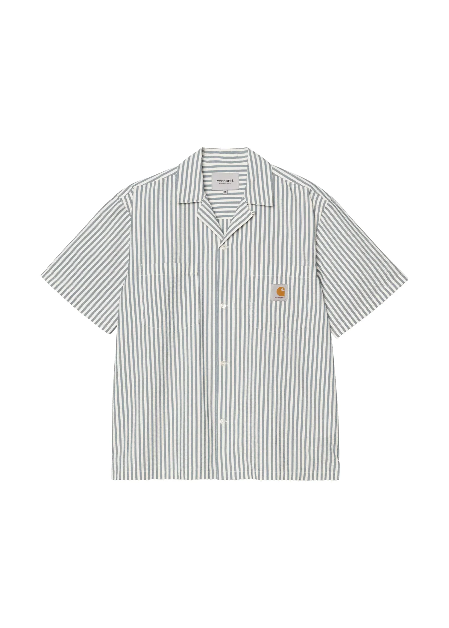 Carhartt Wip Camicia rigata da uomo manica corta Leavel