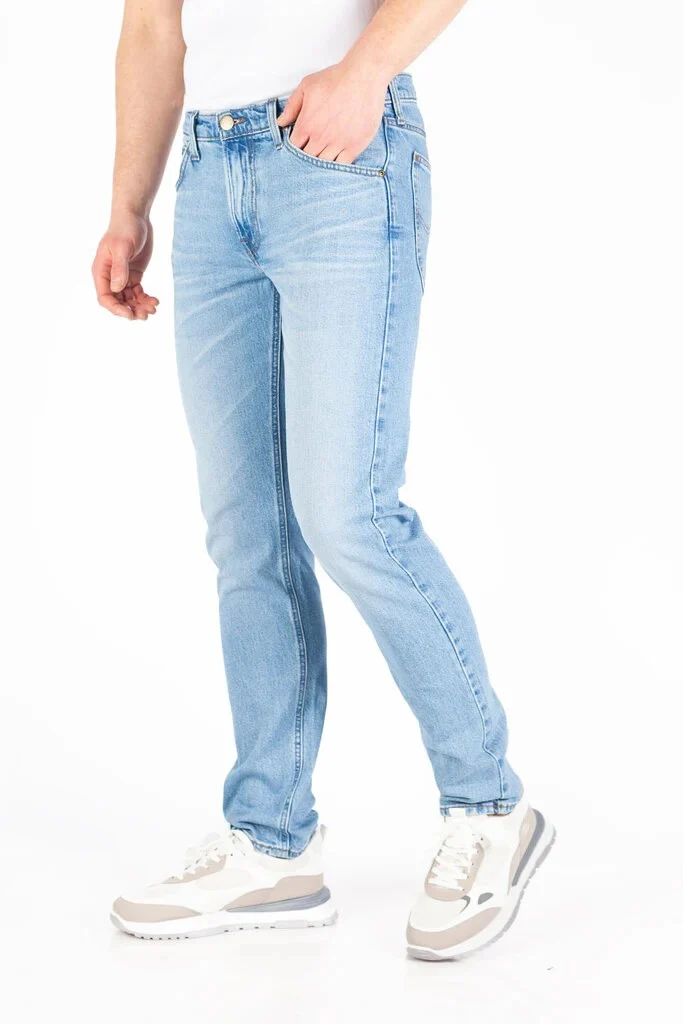 Lee Jeans da Uomo gamba dritta Daren Blu chiaro - Image 4