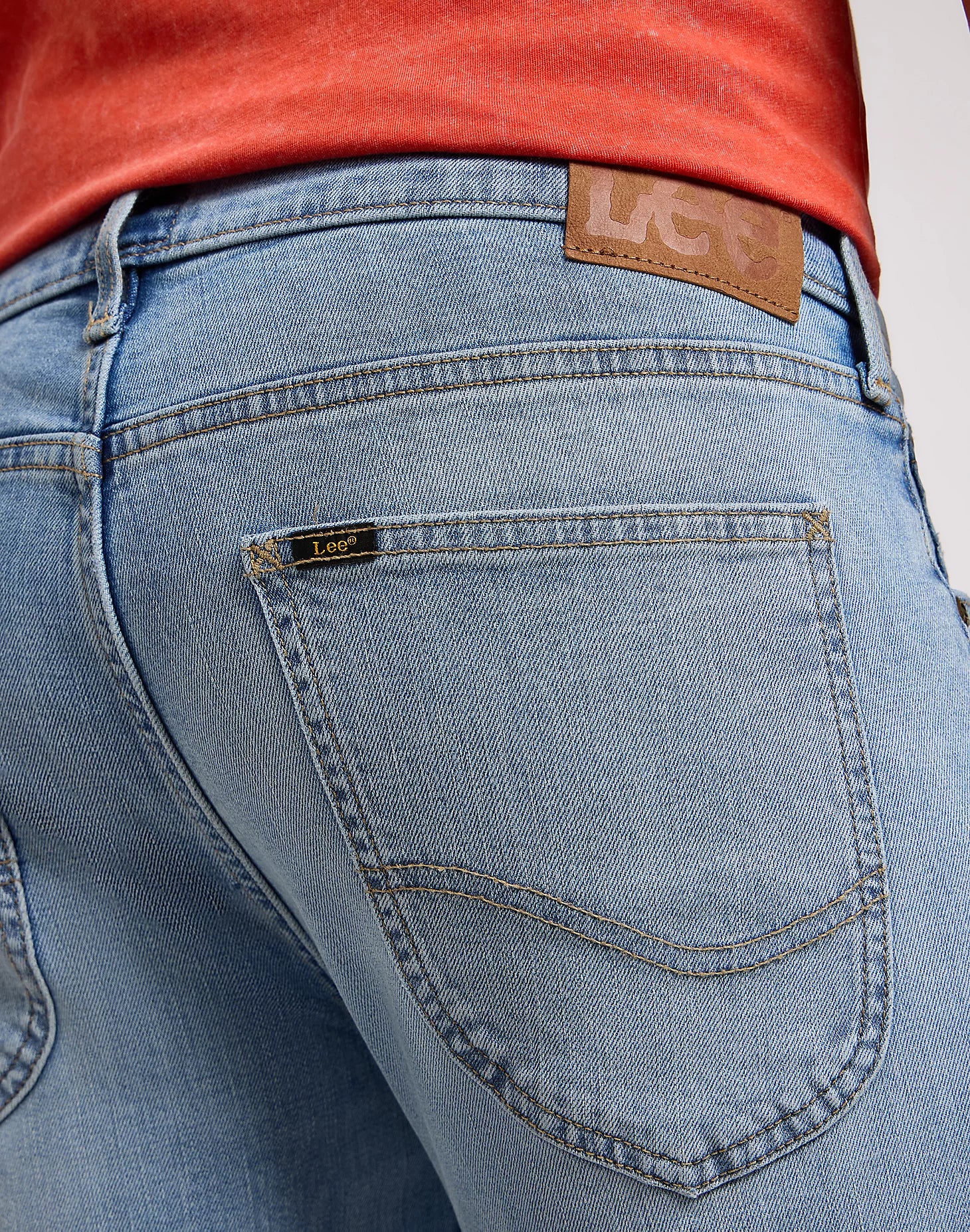 Lee Jeans da Uomo stretch Luke Blu chiaro - Image 3