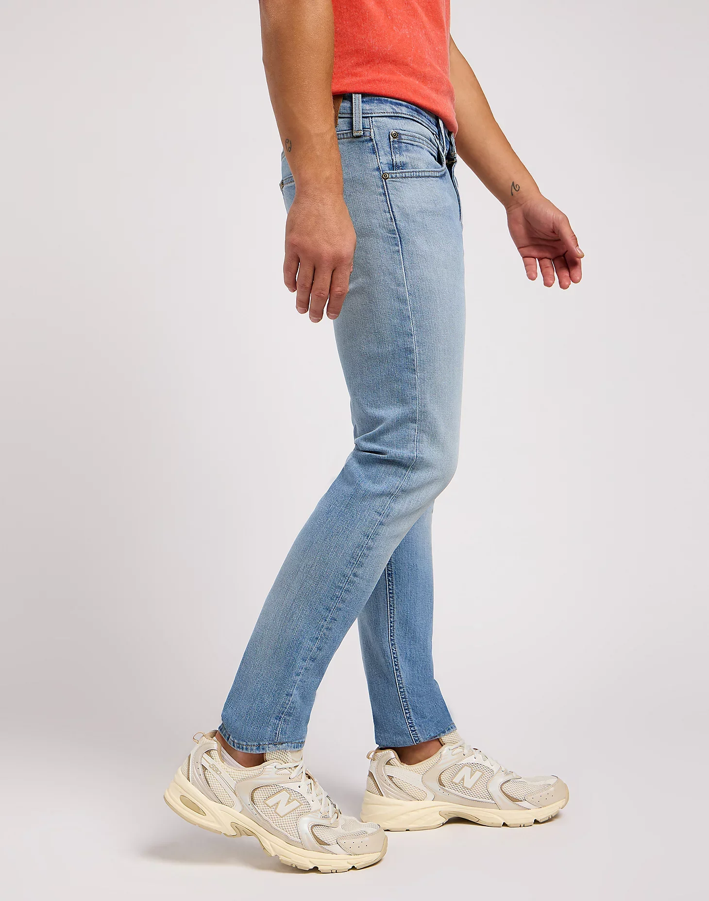 Lee Jeans da Uomo stretch Luke Blu chiaro - Image 4