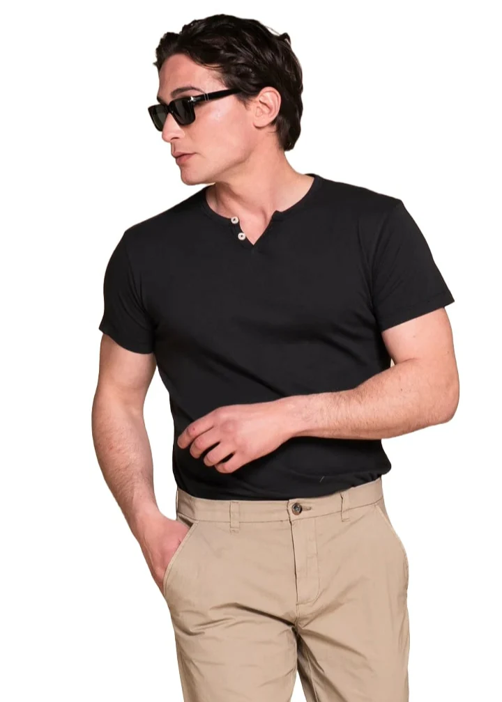 Impure T-Shirt da uomo manica corta Lester nera
