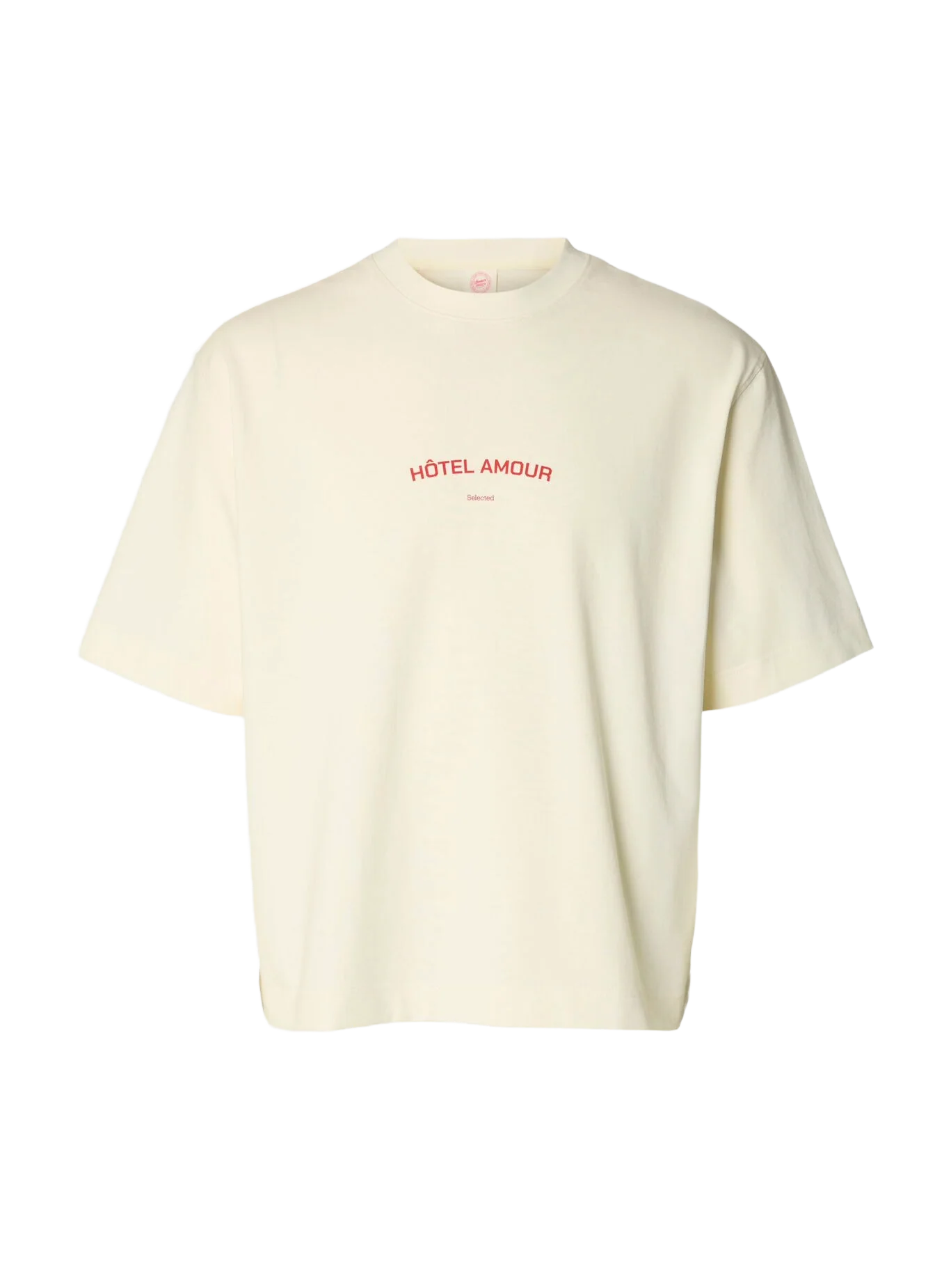 Selected T-Shirt da uomo manica corta Liam panna