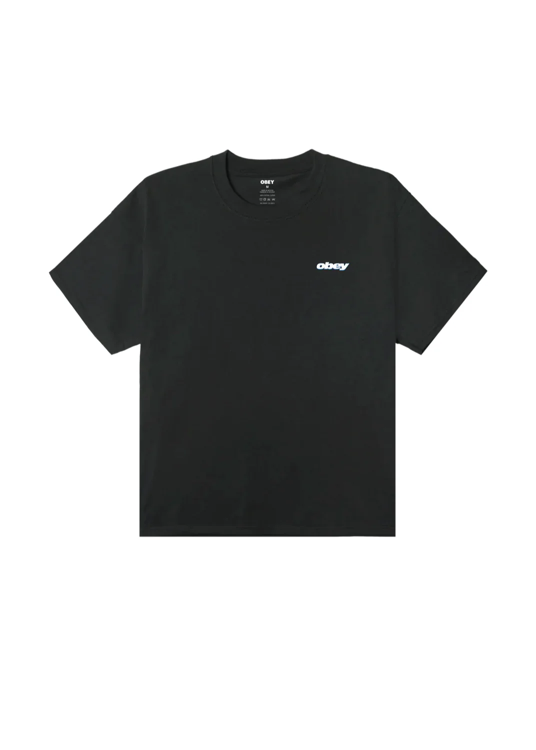 Obey T-Shirt da uomo manica corta Lips nera - Image 2