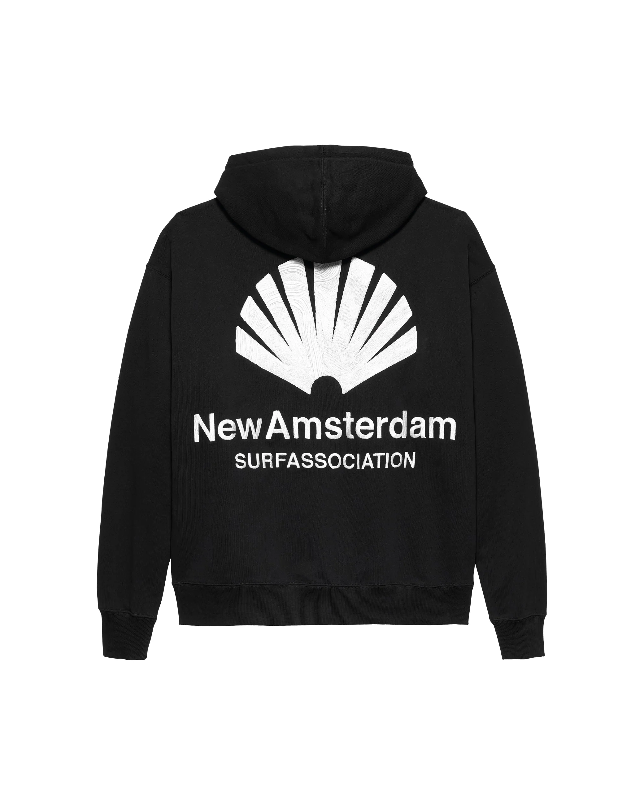 New Amsterdam Felpa con cappuccio da uomo Logo nera - Image 2
