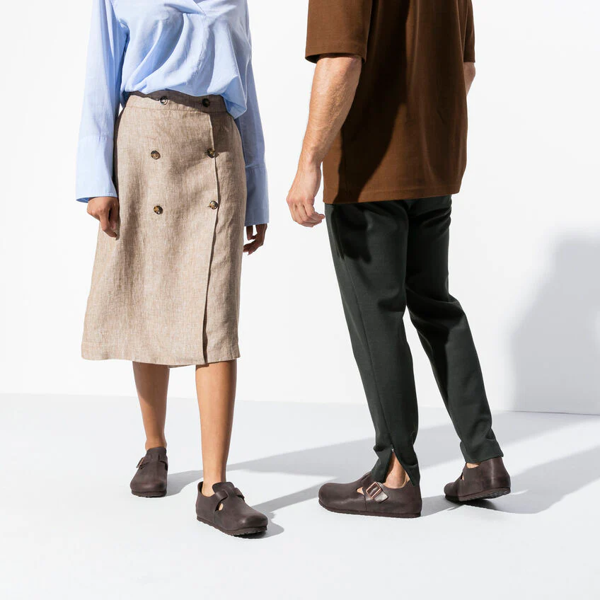 Birkenstock Scarpa unisex in pelle oliata London marrone - Image 3